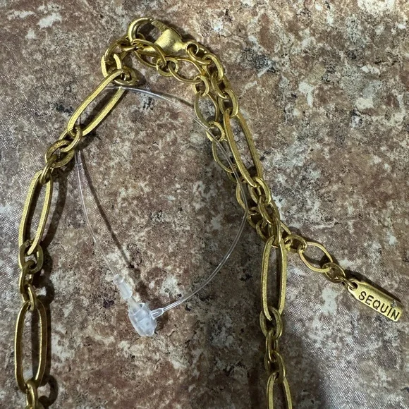 Pearl Initial NecklaceSequin